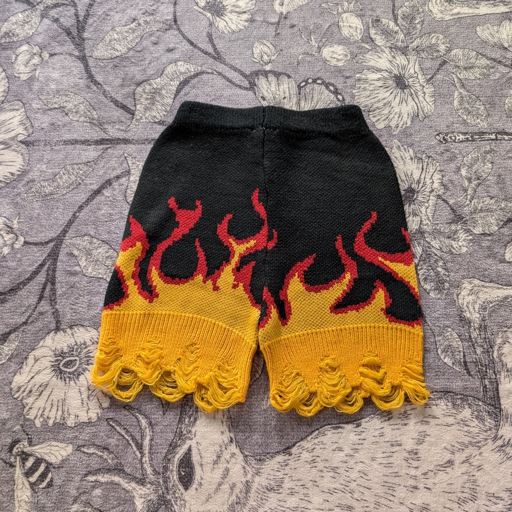 Knit Flame Shorts - Picture 4 of 4
